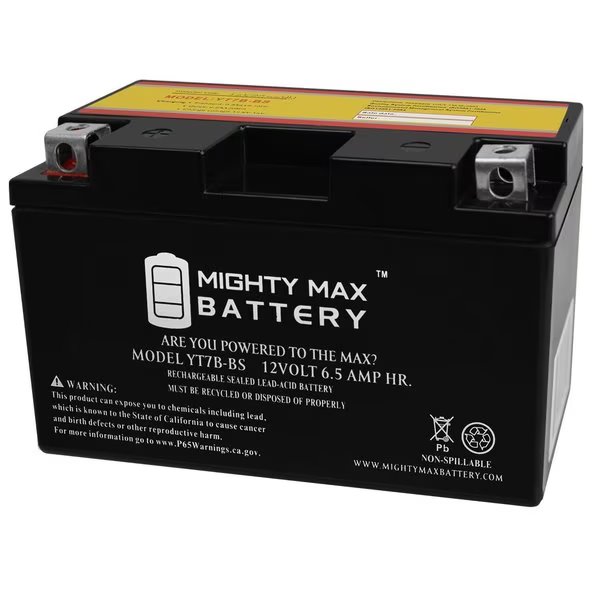 YT7B-BS 12V 6.5AH Replacement Battery for Sherco SE i FR 510 4T 2011, Mighty Max Battery, Mfr#: MAX3946547